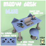 LL Meow Desk Blue