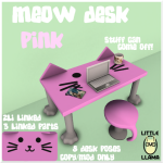 LL Meow Desk Pink